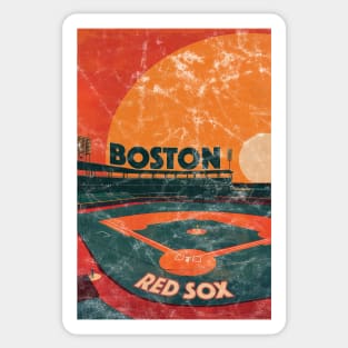 Midcentury Boston Red Sox Stadium Sticker